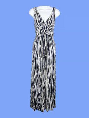 SOFT SURROUNDINGS Empire Waist Jersey Knit Maxi Dress Cruise Resort Spa